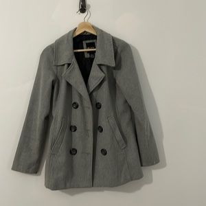 MeJane Grey short pea coat